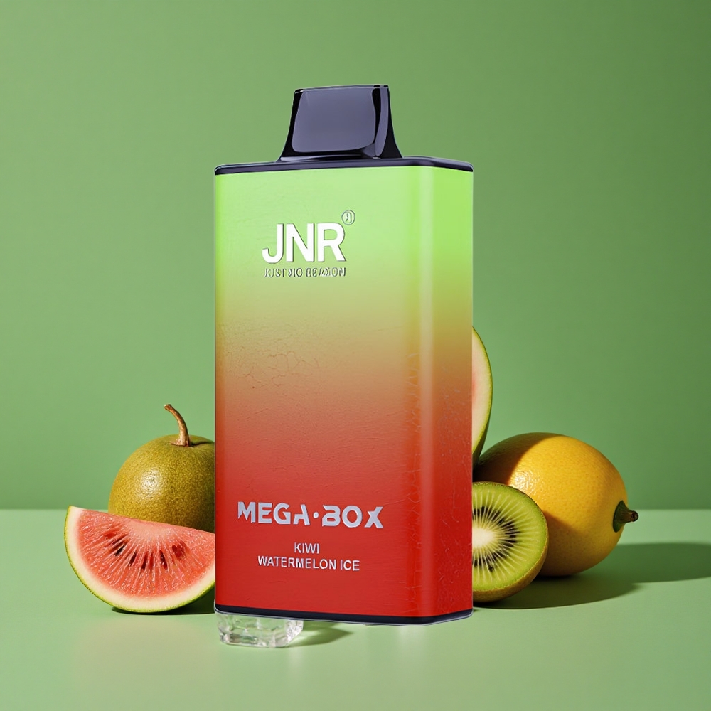 Kiwi Vandmelon Is JNR Mega Box 25000 Pust 30ml E-væske Kapacitet Denmark vape