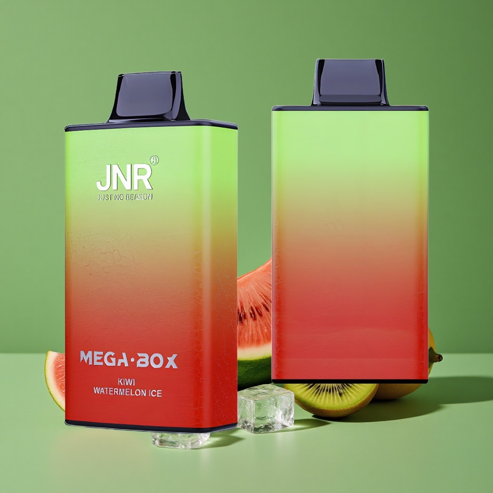 Kiwi Vandmelon Is JNR Mega Box 25000 Pust 30ml E-væske Kapacitet Denmark vape