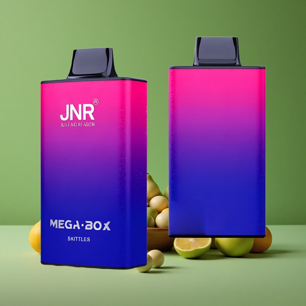 Skittles smag JNR Mega Box 25000 Pust 30ml e-væske kapacitet Denmark vape