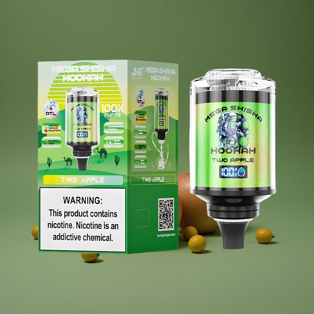 Original JNR Mega Shisha Hookah 100K Desktop Compatibility Two Apple Denmark vape