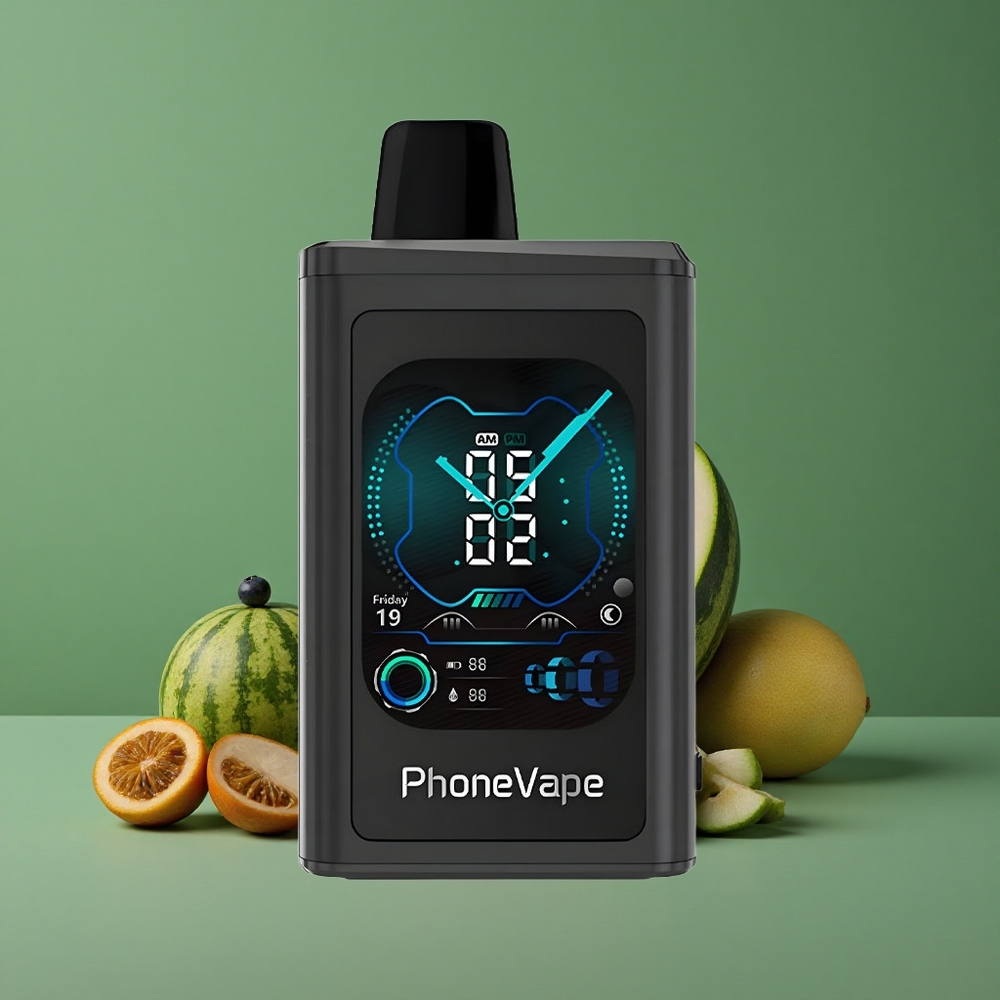 Blåbær Vandmelon JNR PhoneVape 30000 puffe 850mAh Type-C Genopladelig Batteri Denmark vape