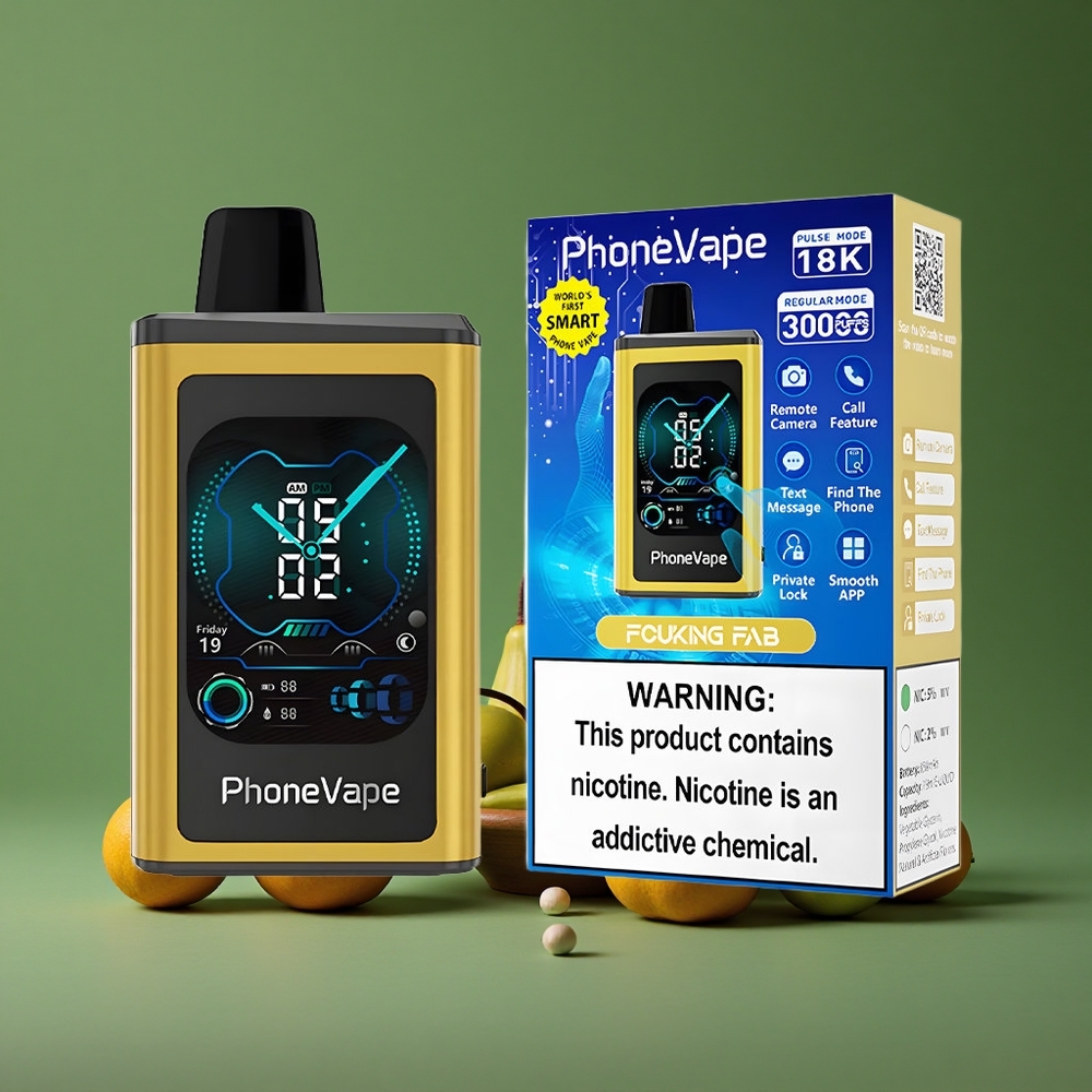 Fucking Fab (Fucking Fantastisk) JNR PhoneVape 30000 Pust Engangs Vape med 850mAh Type-C Genopladelig Batteri Denmark vape