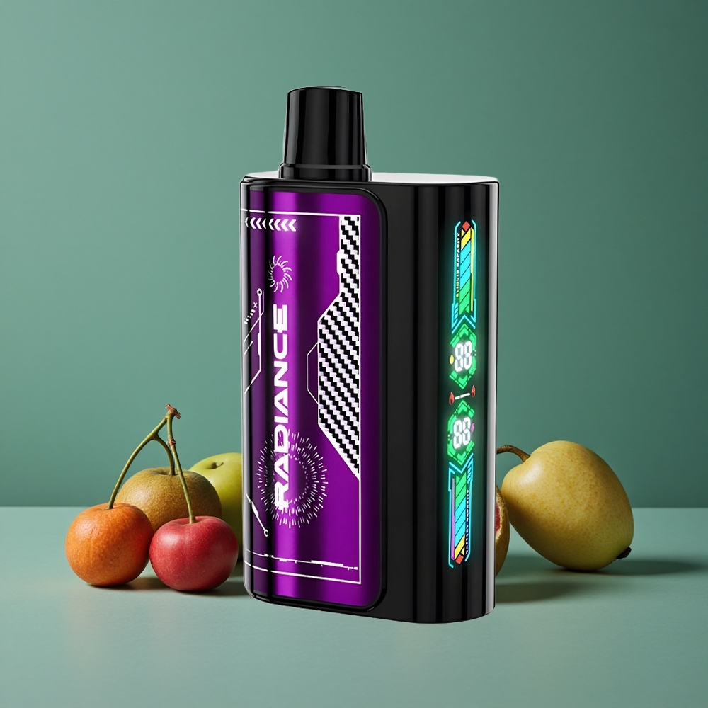 Blå Hindbær Kirsebær JNR Radiance 31000 Pust 28ml E-væske Denmark vape