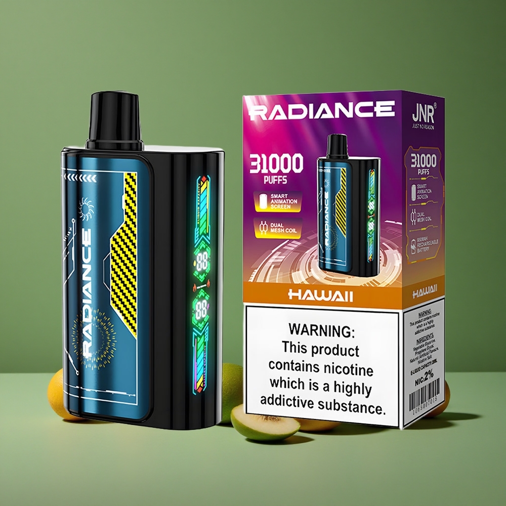 Hawaii JNR Radiance 31000 Pust Genanvendelig Damp 28ml E-væske Denmark vape