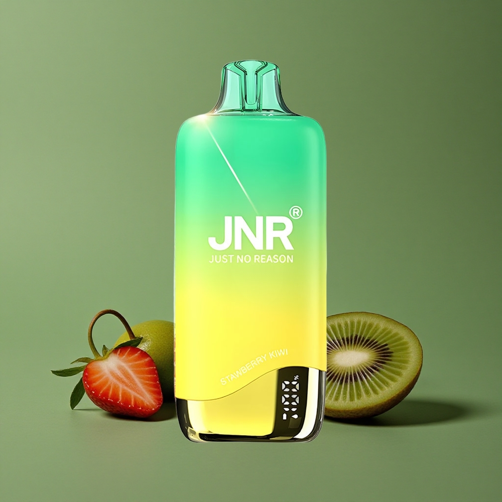 Jordbær Kiwi JNR Rainbow 10500 Pust 600mAh Batterikapacitet 18ml e-Liquid Tank Denmark vape