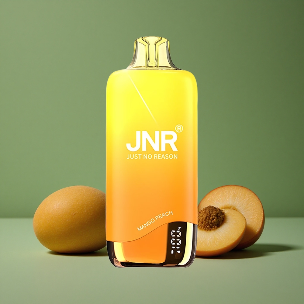 Mango Fersken JNR Rainbow 10500 Pust 18ml e-Væske Tank 600mAh Batteri Denmark vape