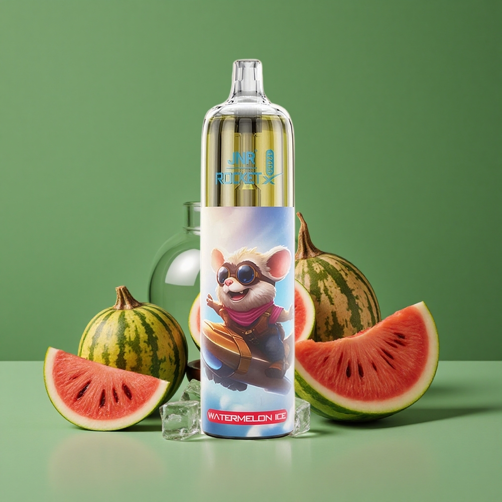Vandmelon Is JNR Rocket-X 12400 Pust 25ml e-Væske Kapacitet 1.2ohm Mesh Coil Denmark vape