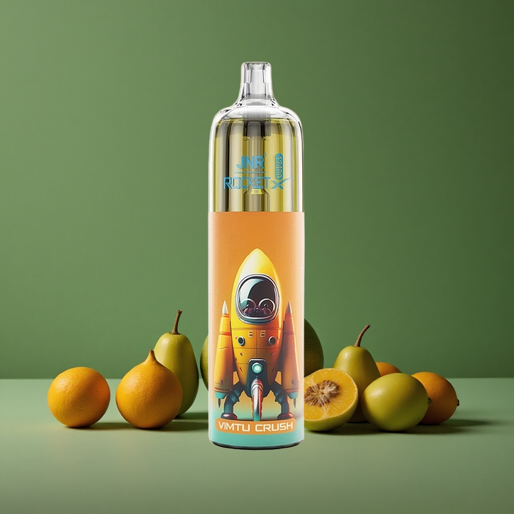 Vimtu Crush JNR Rocket-X 12400 Pust 25ml e-Liquid Kapacitet 1.2ohm Mesh Spole Denmark vape