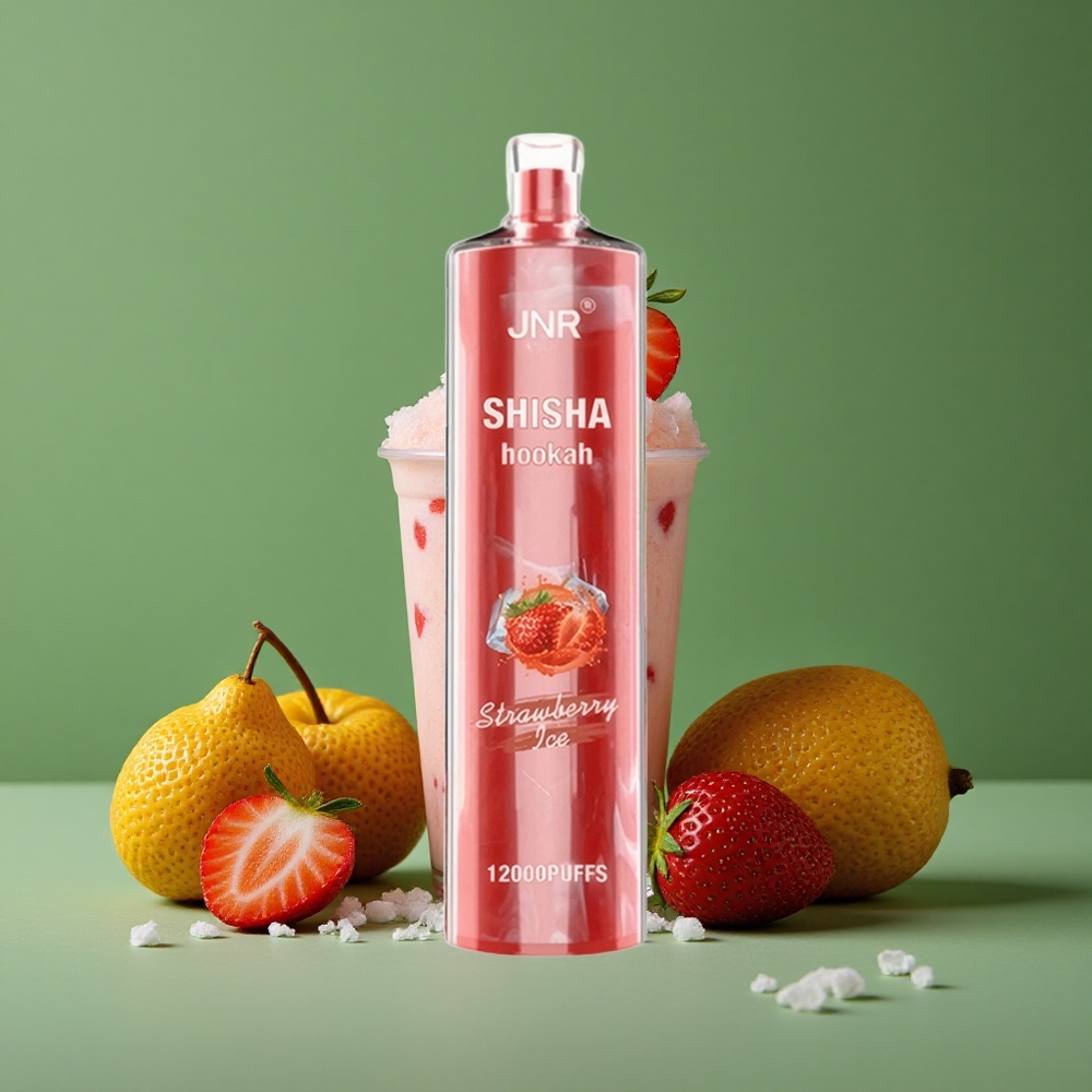 Jordbær Is JNR Shisha Hookah 12000 Pust 24ml / 750mAh Denmark vape