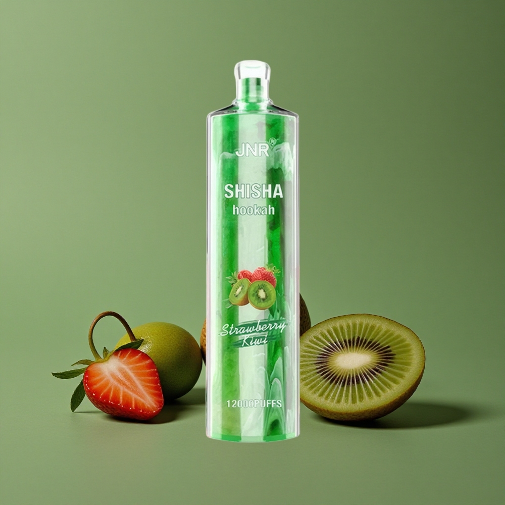 Jordbær Kiwi JNR Shisha Hookah 12000 Pust 24ml e-væske 750mAh batteri Denmark vape