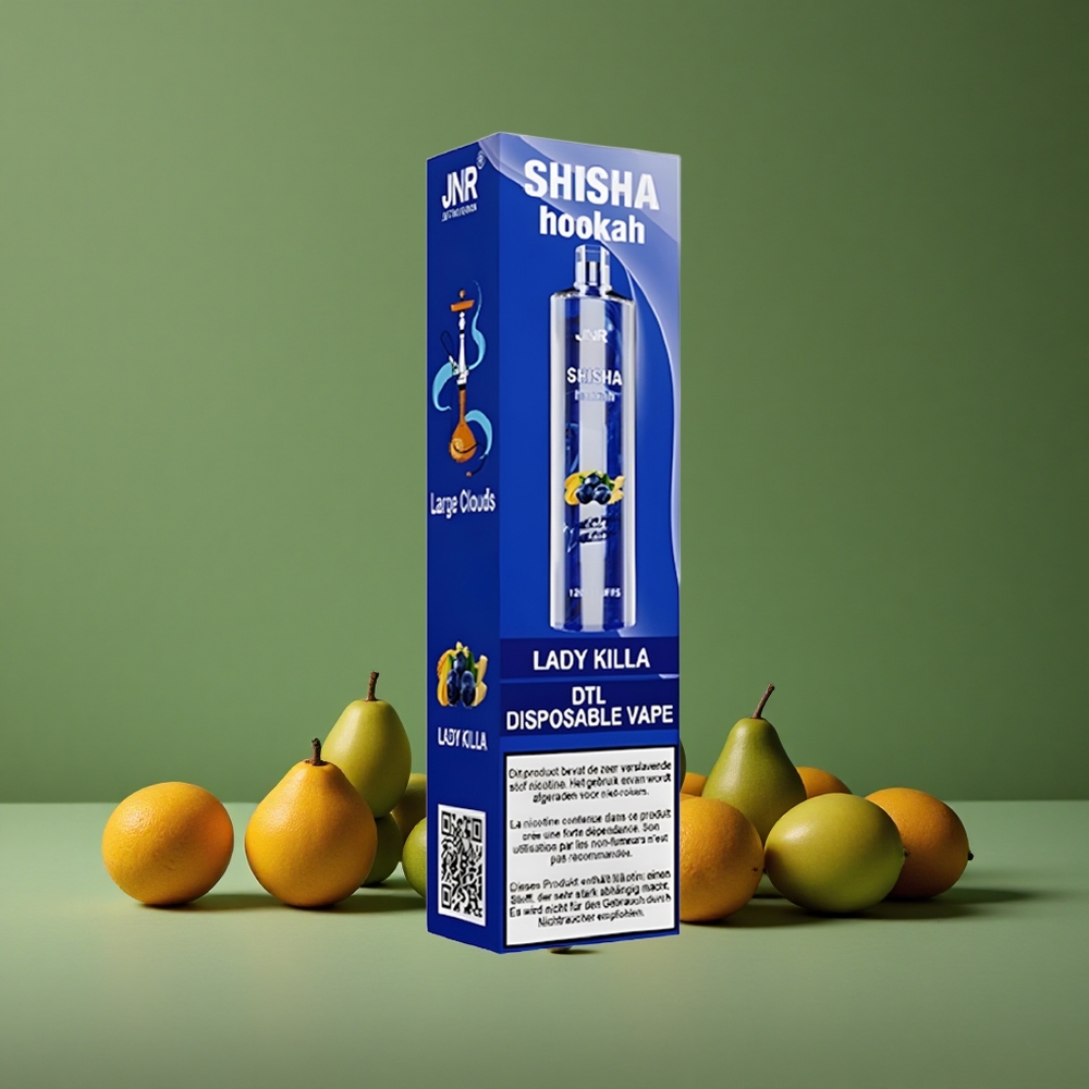 Lady Killa JNR Shisha Hookah 12000 Pust 24ml e-væske 750mAh batteri Denmark vape