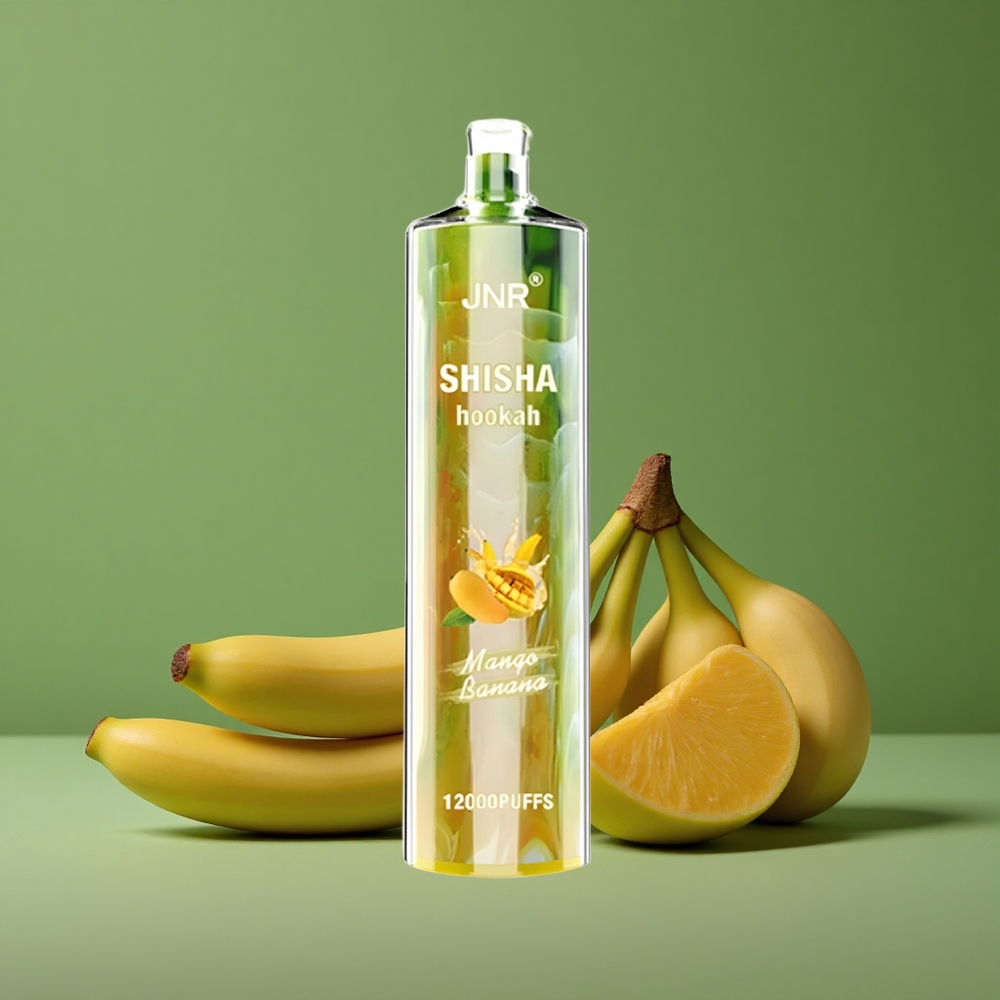 Mango Banan JNR Shisha Hookah 12000 Pust 750mAh batterikapacitet Type-C opladning Denmark vape