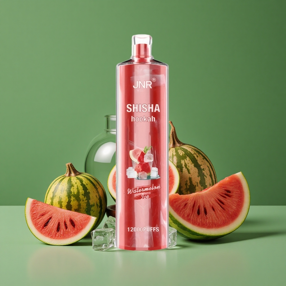 Vandmelon Is JNR Shisha Hookah 12000 Pust 750mAh batterikapacitet, Type-C opladning Denmark vape