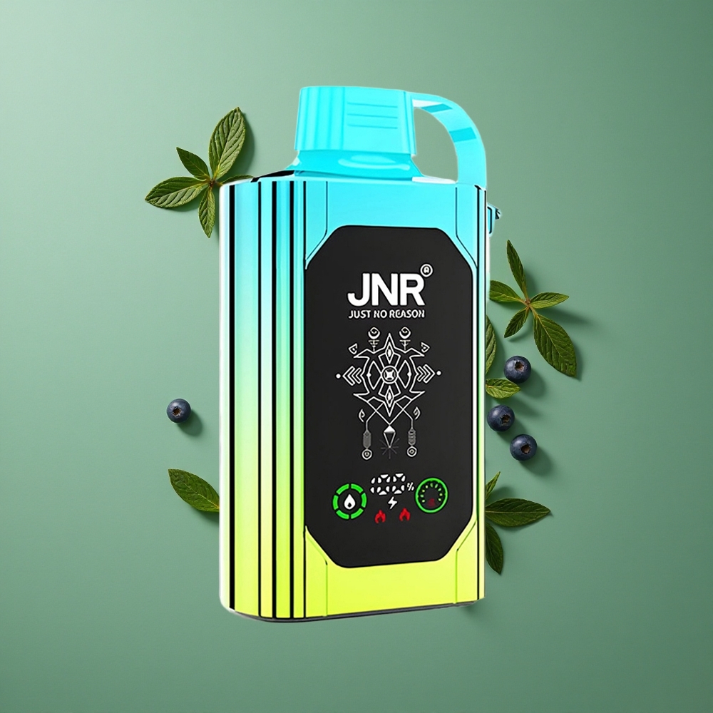 Blåbær Mynte JNR Shisha Hookah Box 20500 Pust HD Skærm 25ml E-væske Danmark vape