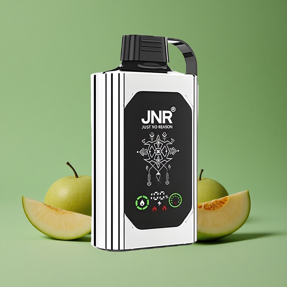 Dobbelt Melon Mynte JNR Shisha Hookah Box 20500 Pust HD Display 25ml E-væske Kapacitet Denmark vape