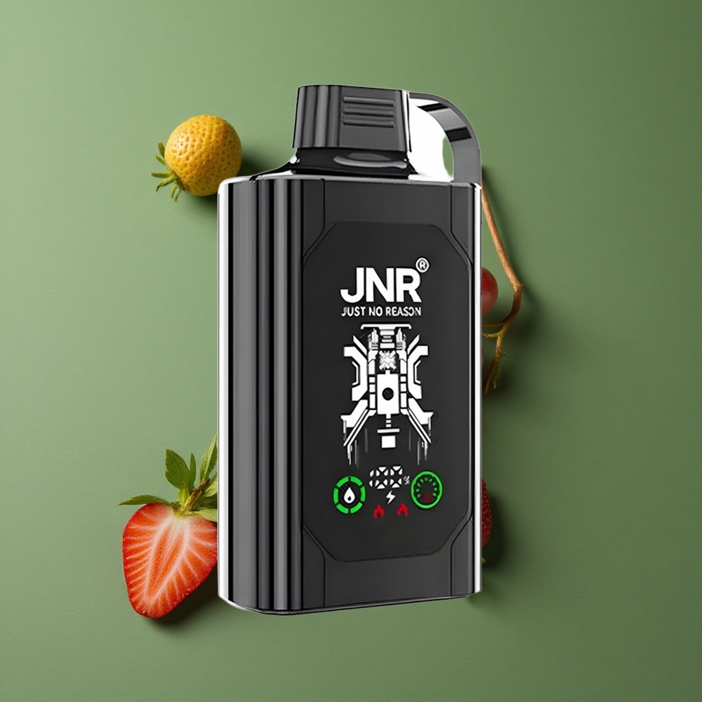 Jordbær Drue JNR Shisha Hookah Box 20500 Pust HD Display Type-C Quick Charge Denmark vape