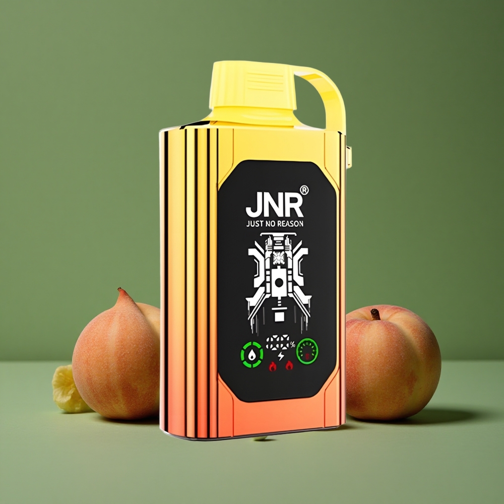 Saftige Ferskener JNR Shisha Hookah Box 20500 Pust HD Skærm 1000mAh Denmark vape