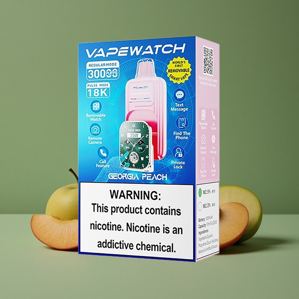 Fersken JNR Vape Watch 30000 Pust 19 mL e-væske Denmark vape