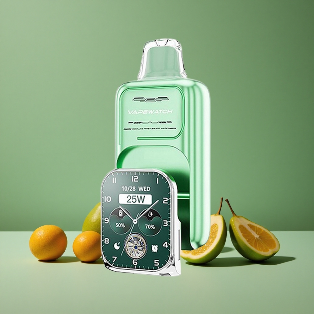 Miami Mynte JNR Vape Watch 30000 Pust 1000mAh batteri 19mL e-væske Denmark vape
