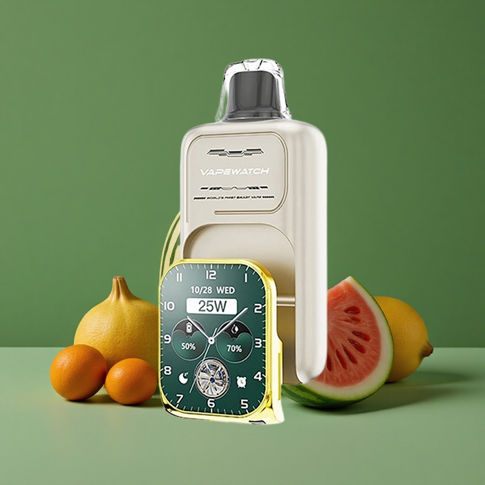 Vandmelon Is JNR Vape Watch 30000 Pust 1000mAh Type-C Hurtigopladning Denmark vape