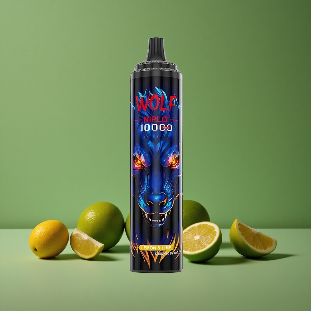 Citron & Lime JNR Wolf Niplo 10000 Pust 20ml E-væske 650mAh Batteri Denmark vape