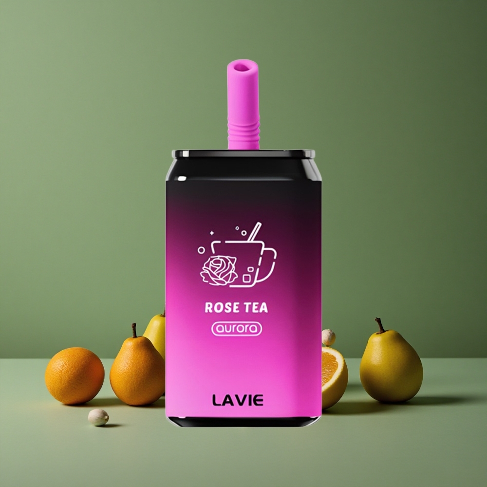 Rosete smag Lavie Aurora 11000 Puffs 22ML e-væske kapacitet Type C Genopladelig Denmark vape