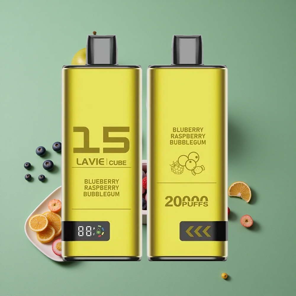 Blåbær Hindbær Bubblegum Lavie Cube 20000 Puffs 28ML Type C Denmark vape