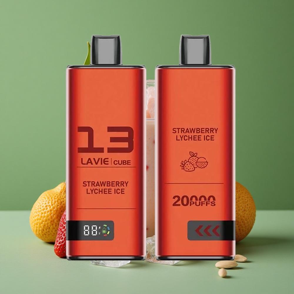 Jordbær Litchi Is Lavie Cube 20000 Puffs 28ML 600mAh Denmark vape