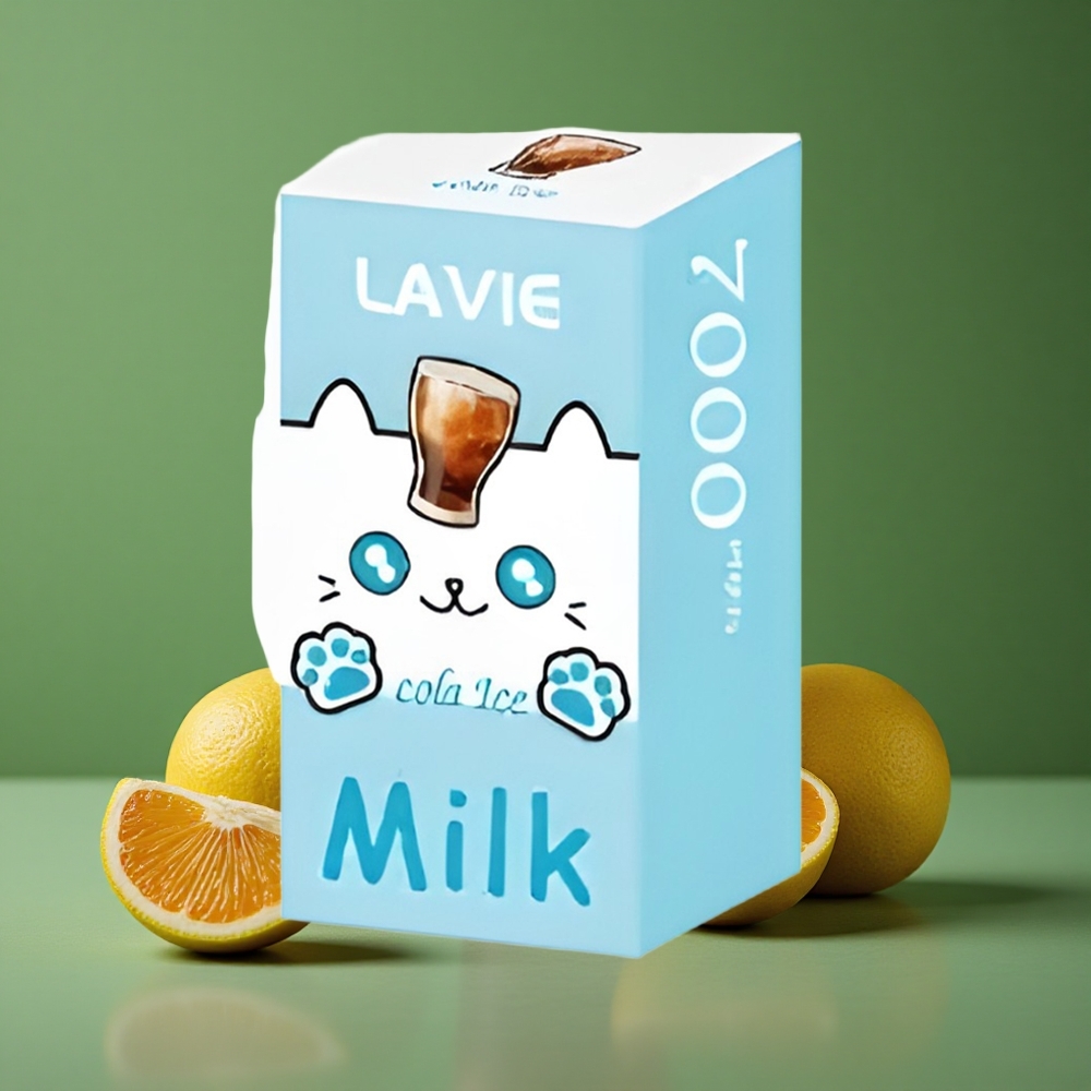 Cola Is (Cola Is) LAVIE Milk 7000 Puffs 16ML E-væske Kapacitet Type C Genopladelig Denmark vape
