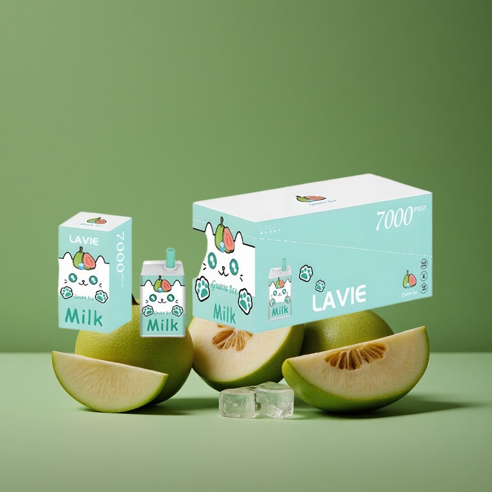 Guava Is Brand Lavie Milk 7000 Puffs 16ML E-væske Kapacitet, Type C Genopladelig Denmark vape