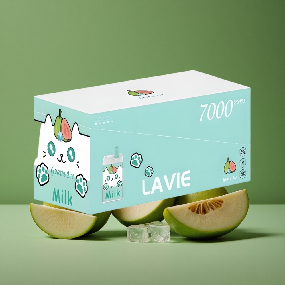 Guava Is Brand Lavie Milk 7000 Puffs 16ML E-væske Kapacitet, Type C Genopladelig Denmark vape