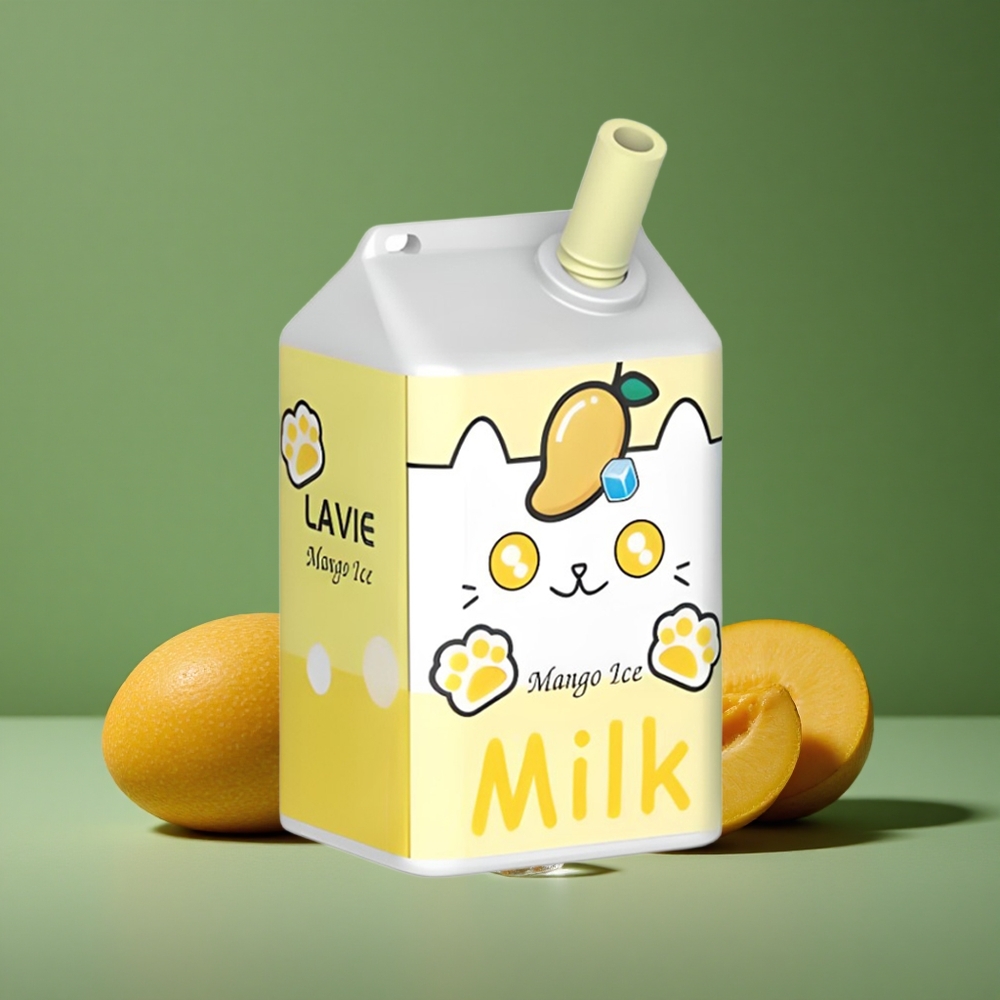 Mangois Kombination LAVIE Milk 7000 Puffs 16ML E-væske Kapacitet Type C Genopladelig Denmark vape