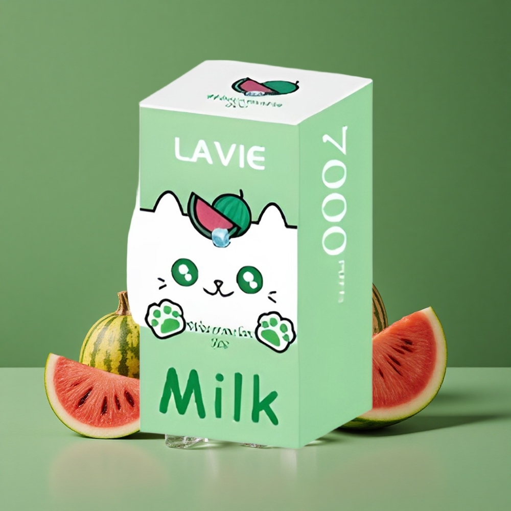 Vandmelon Is Lavie Milk 7000 Puffs 16ML E-væske Kapacitet Type C Denmark vape