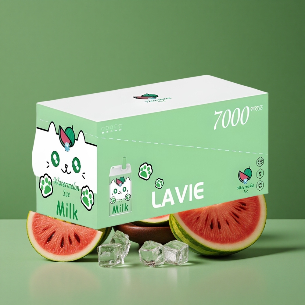 Vandmelon Is Lavie Milk 7000 Puffs 16ML E-væske Kapacitet Type C Denmark vape