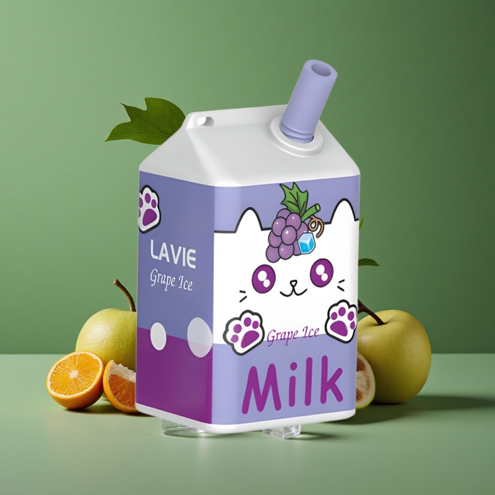 Vindrue Is Lavie Milk 7000 Puffs 16ML E-væske kapacitet Type C Genopladelig Denmark vape
