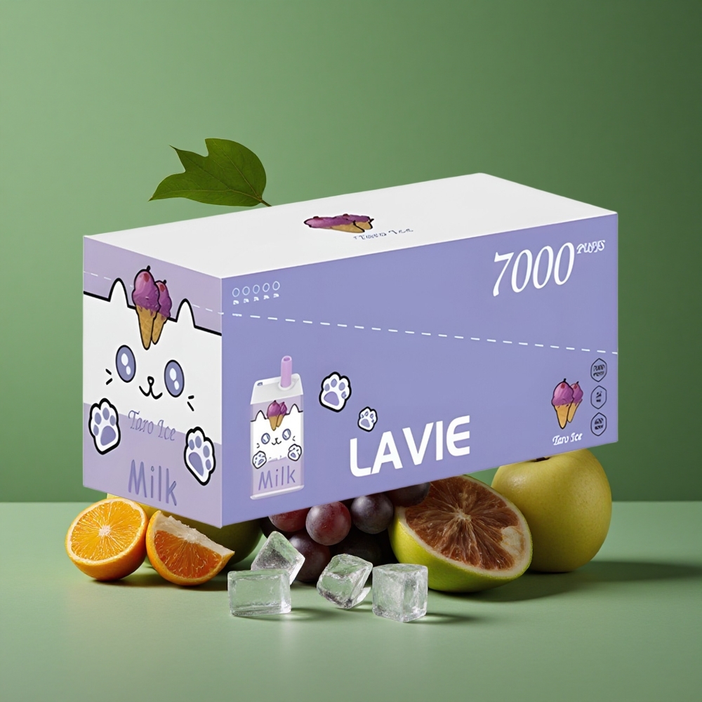 Vindrue Is Lavie Milk 7000 Puffs 16ML E-væske kapacitet Type C Genopladelig Denmark vape