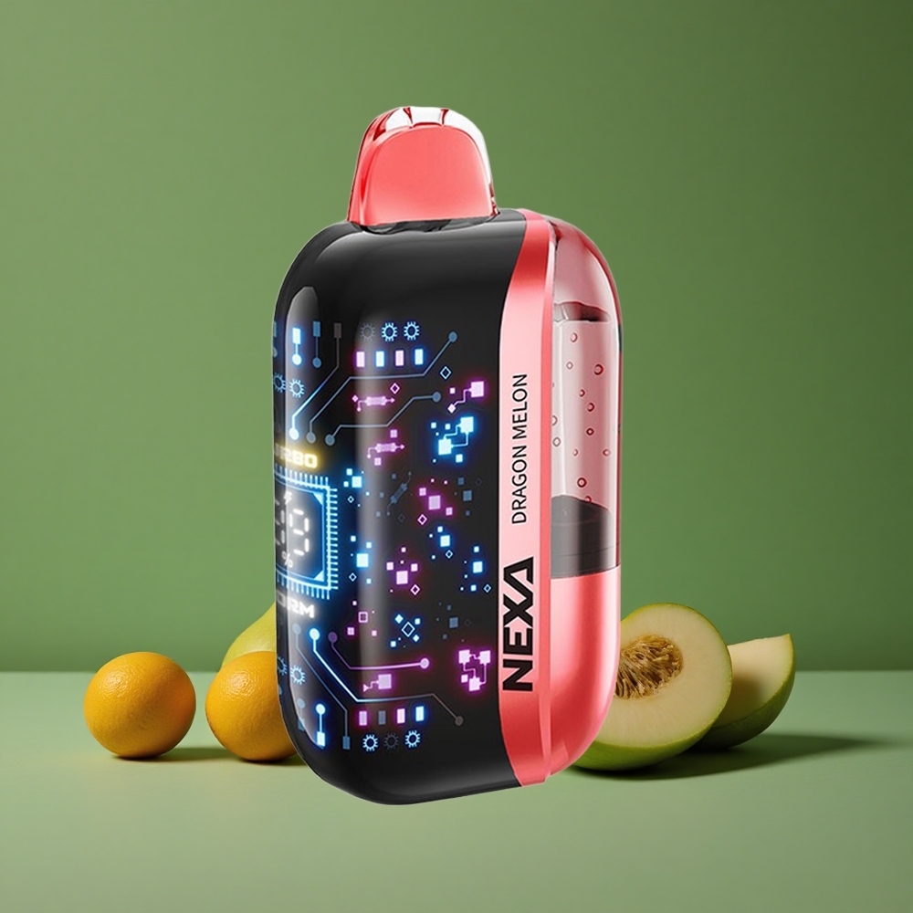 Drage Melon NEXA Ultra 50000 Puffs 20ml Forfyldt Kapacitet 800mah Batterikapacitet Denmark vape