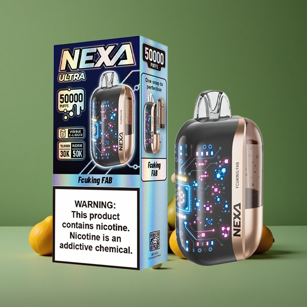 Fcuking Fab NEXA Ultra 50000 Puffs 20ml Forfyldt Kapacitet 800mah Batteri Kapacitet Denmark vape
