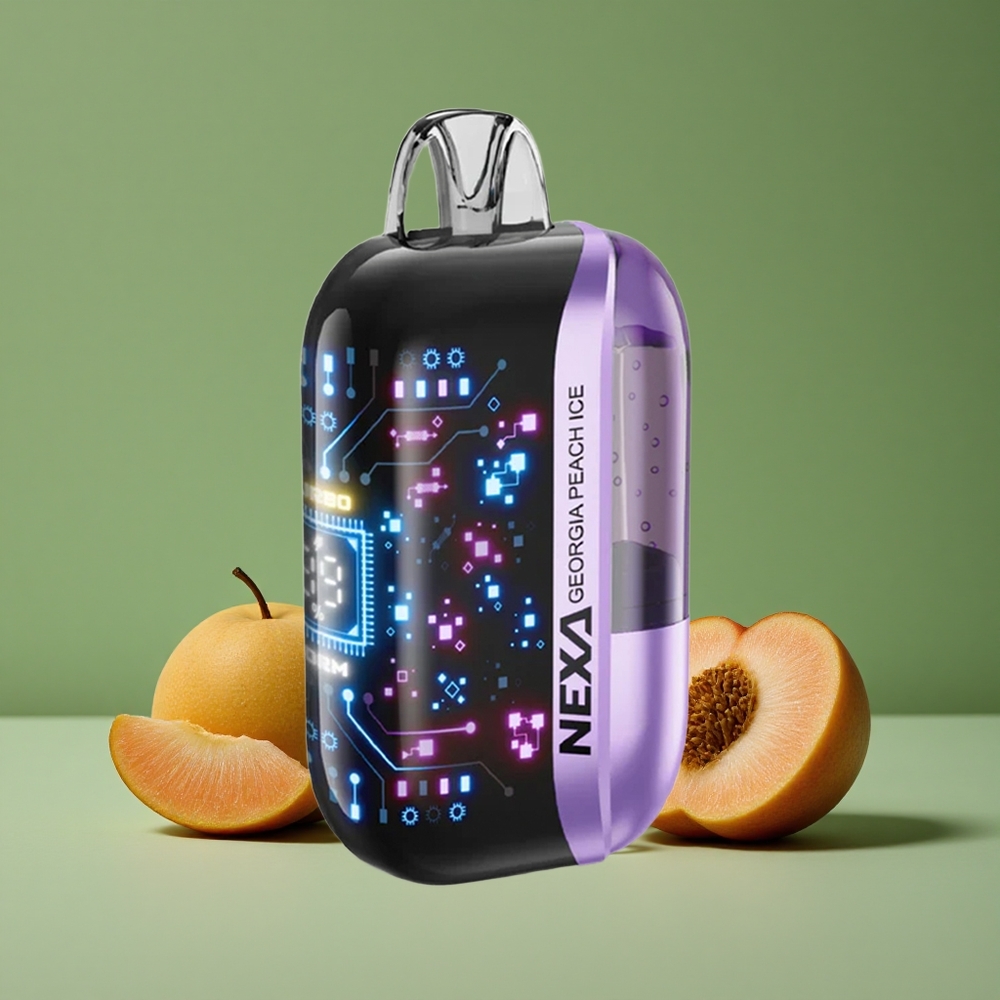 Georgia fersken is NEXA Ultra 50000 Puffs 20ml forfyldt kapacitet 5% nikotin styrke Denmark vape
