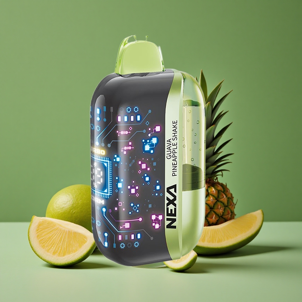 Guava Ananas Shake NEXA Ultra 50000 Puffs 20ml Forfyldt Kapacitet 800mah Batteri Kapacitet Denmark vape