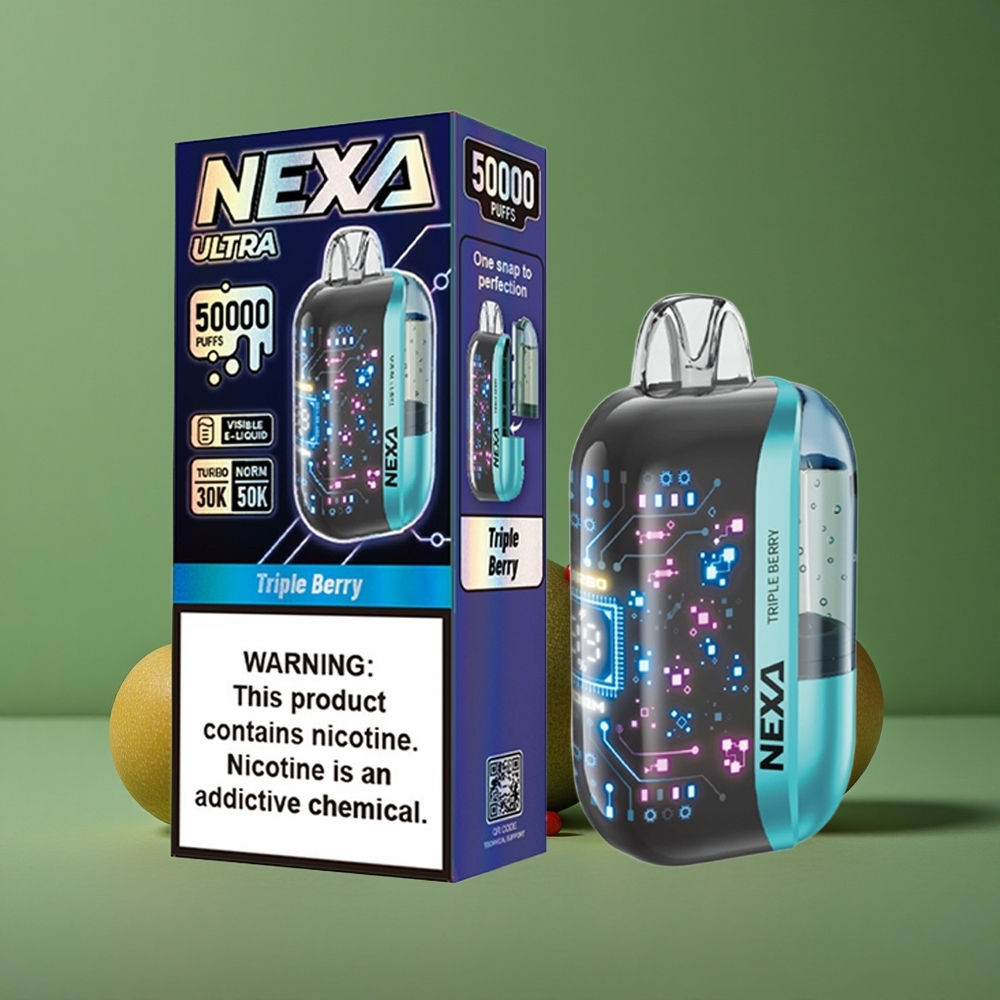 Tre Bær NEXA Ultra 50000 Puffs 20ml Forfyldt Kapacitet 5% Nikotinstyrke Denmark vape
