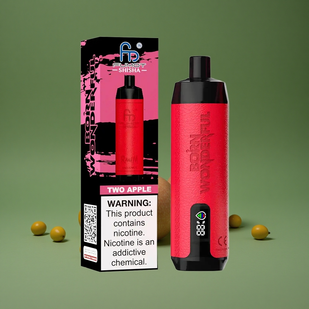 To Æbler RandM Fumot 10000 Puffs 18ml Prefyldt Denmark vape