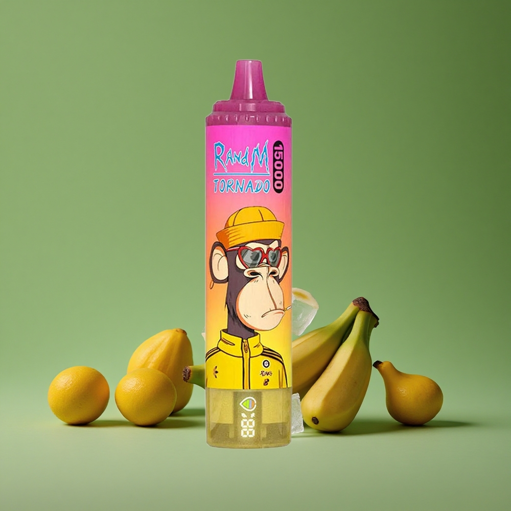 Banan Is RandM Tornado 15000 Pust 25ml Denmark vape