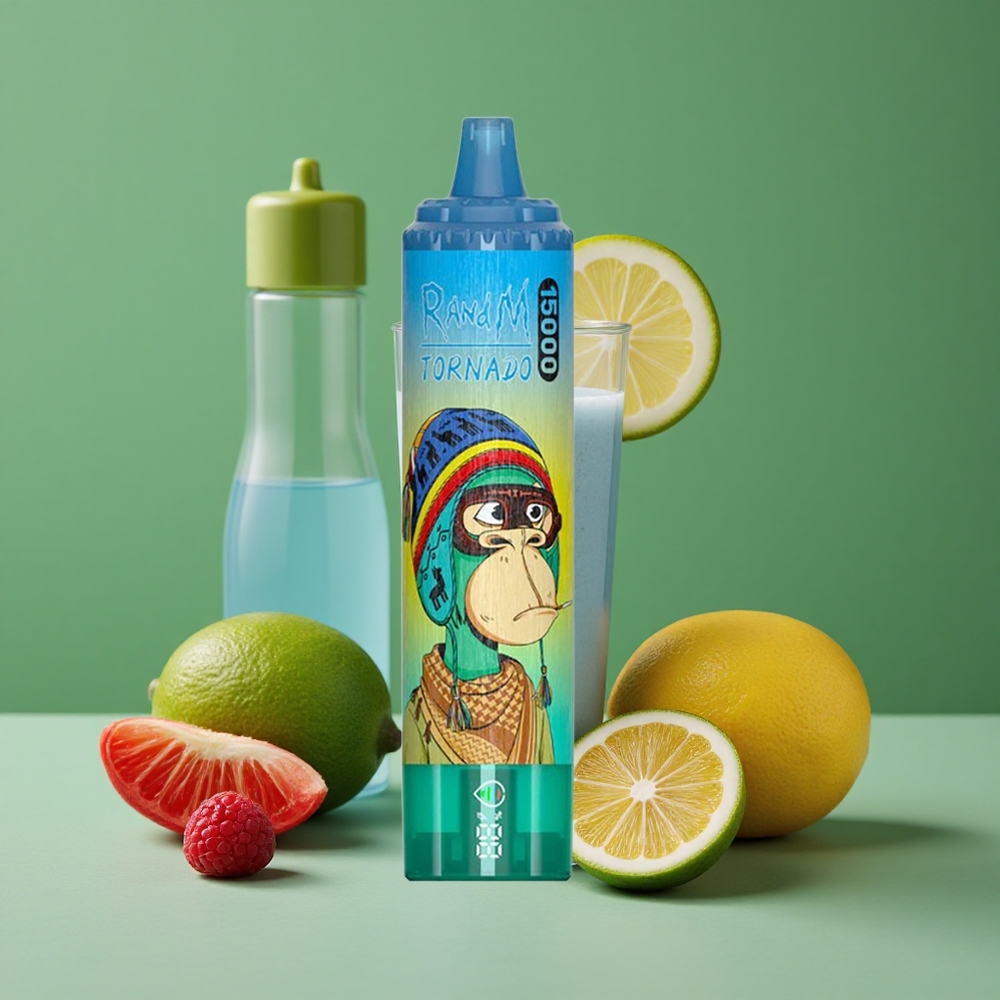 Blå Hindbær Lemonade RandM Tornado 15000 Puffs 25ml Denmark vape