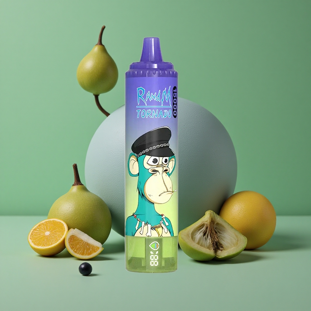Blåbær Bubblegum RandM Tornado 15000 Pust 25ml Denmark vape