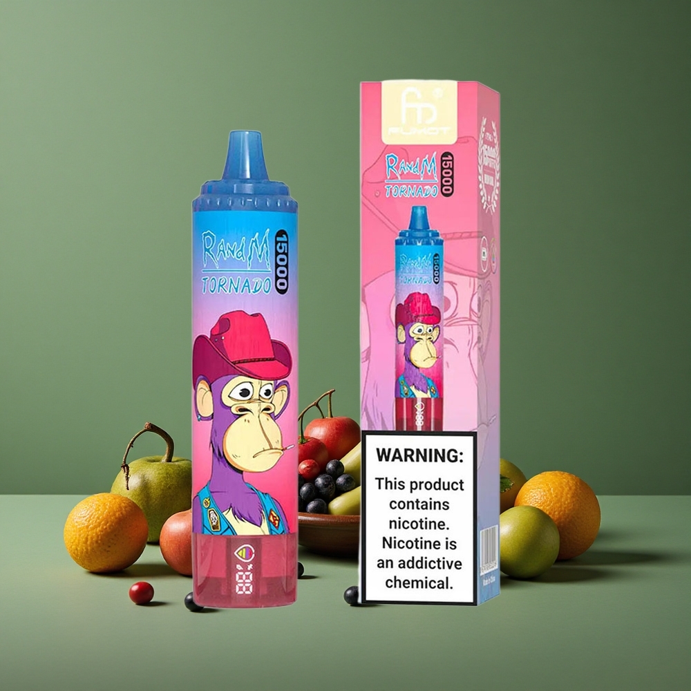 Blandet Bær RandM Tornado 15000 Pust 25ml Denmark vape