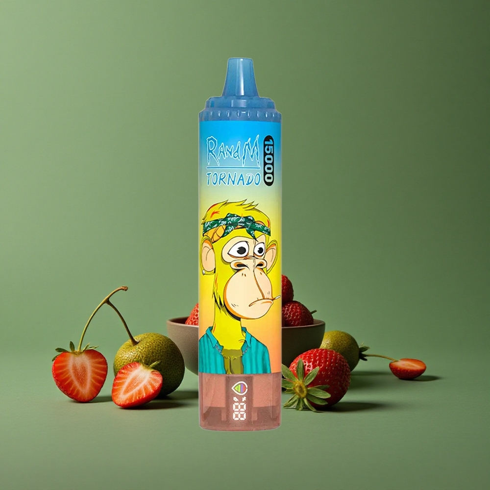 Jordbær RandM Tornado 15000 Puffs 25ml Denmark vape