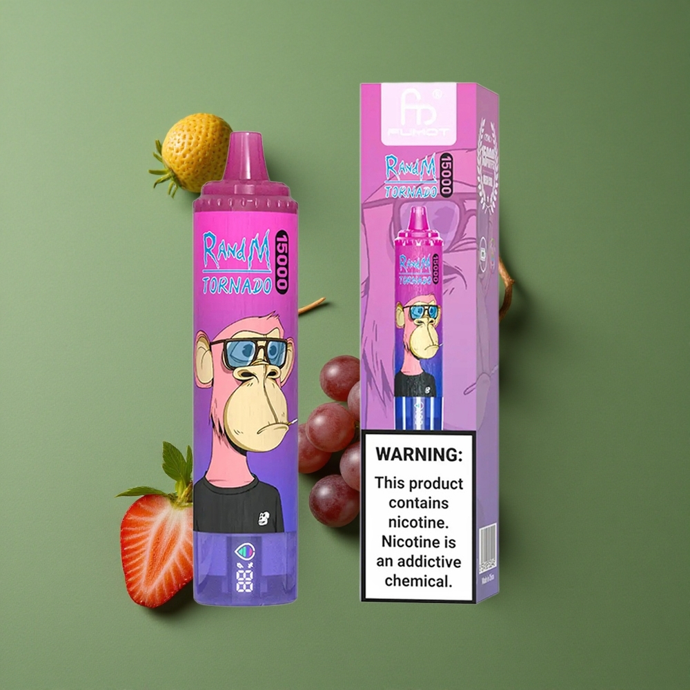 Jordbær Vindrue RandM Tornado 15000 Puffs 25ml Denmark vape