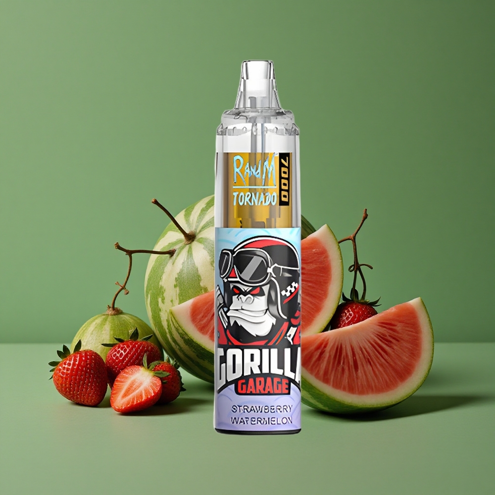 Jordbær Vandmelon RandM Fumot Tornado 7000 Pust 14 ML E-væske Denmark vape