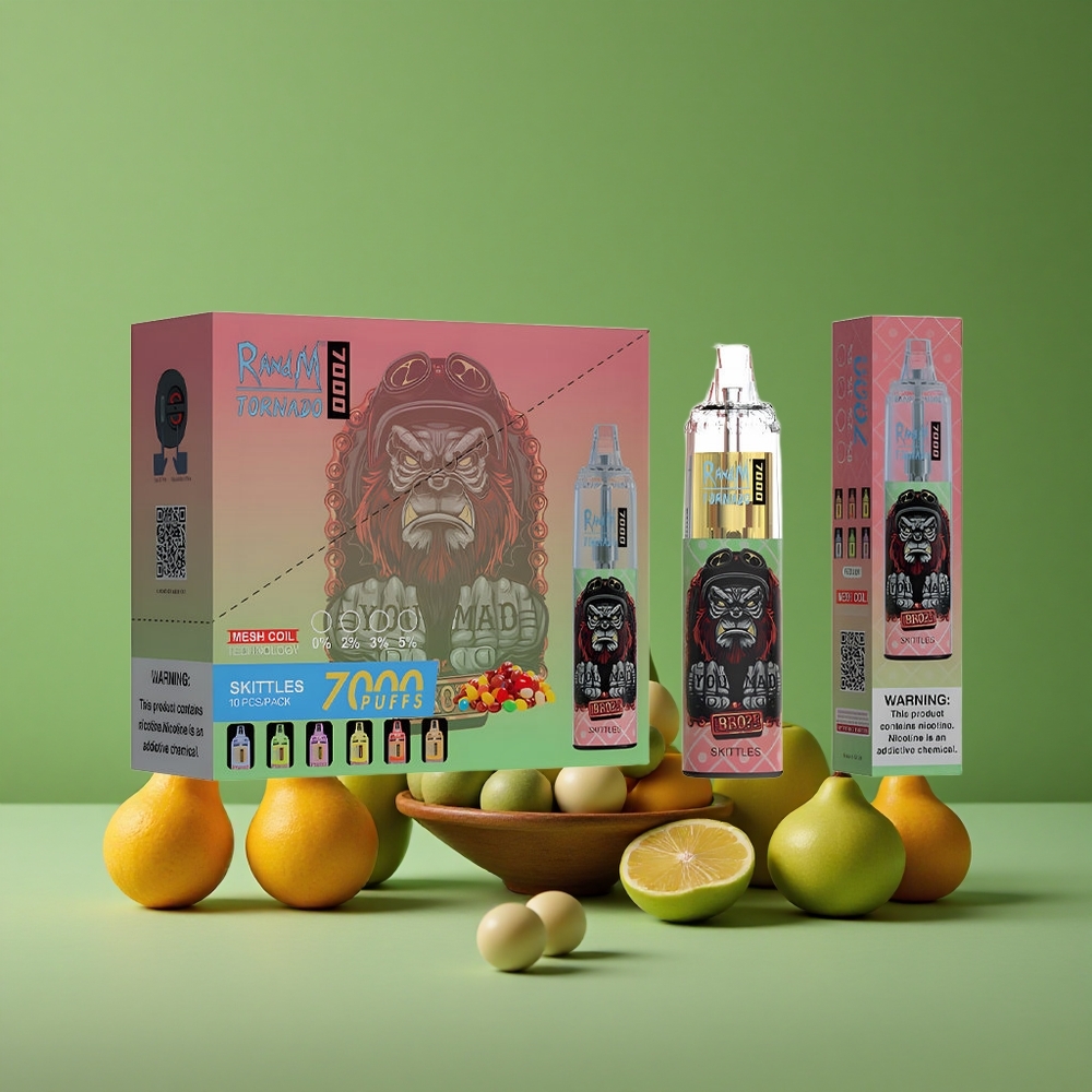 Skittles RandM Fumot Tornado 7000 Pust 14 ML E-væske Denmark vape